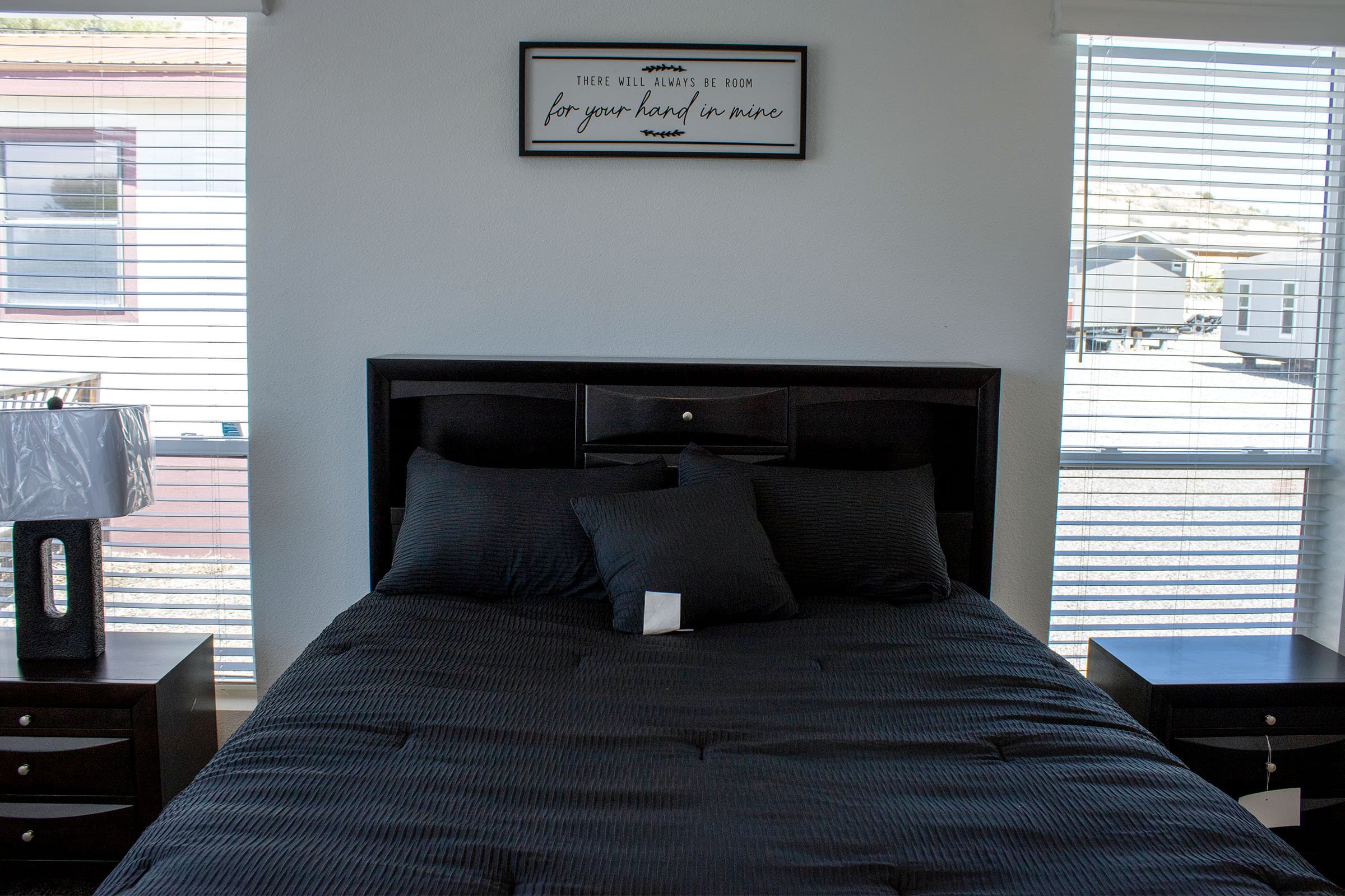 Mattress and bed display at JK Home Furnishings